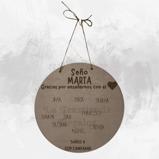 Bola personaliza maestra con la letra propia
