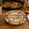 Salvamanteles de madera personalizado La paella de Fernando con grabado laser realista