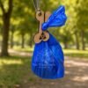 Porta bolsas para caca de perro personalizado en MDF natural de 3 mm
