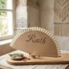 Abanico de madera personalizado grabado a láser – Detalle original para eventos o regalo