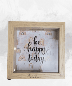 Hucha personalizada de madera