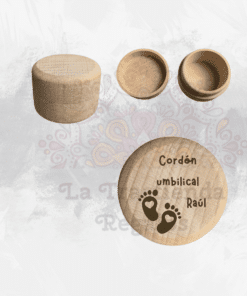 Cajita para el cordón umbilical personalizada