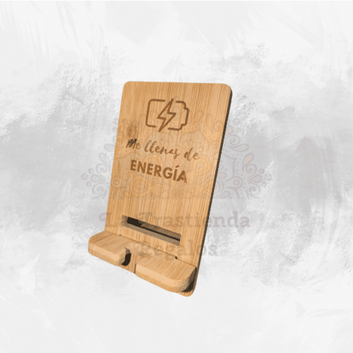 Soporte para cargar el móvil personalizado
