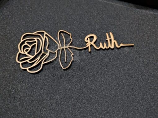 Rosa con nombre