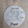 Redondos de madera personalizados Día del Padre (4 modelos)