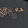 Rosa con nombre personalizada en madera con marca de agua La Trastienda Regalos