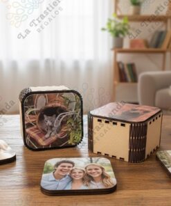 Cajas con foto personalizada y tapas intercambiables