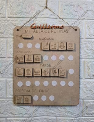 Tabla de rutinas personalizadas