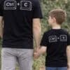 Camiseta padre e hijo gamer/informático