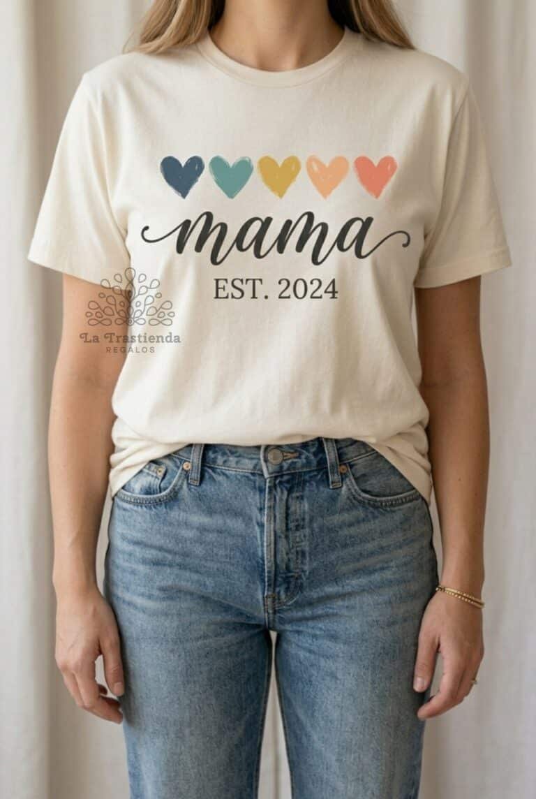 Camiseta para mamá personalizada: elige el diseño que quieras