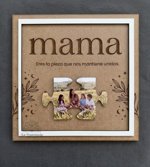 Marco Puzzle Personalizado para Mamá – LUMA