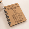 Libreta A5 personalizada para profes y maestros con diseno de ejemplo en portada