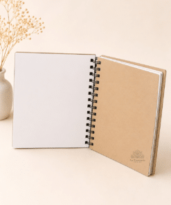 Libro de scrapbook para profes y maestros abierto con páginas para fotos y mensajes